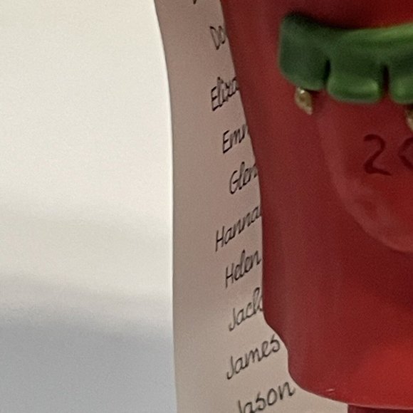 Vintage 2002 Hallmark Keepsake checking THE  LIST Christmas Ornament Santa Claus - Picture 9 of 13